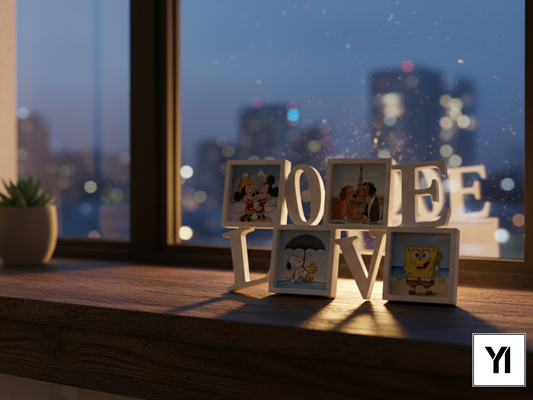 LOVE Fotolijst - 4 Foto's